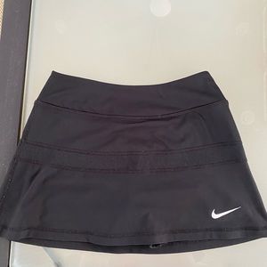 nike womens black tennis skirt